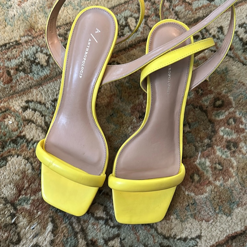 Brand new anthro kitten heels. Perfect for spring!
